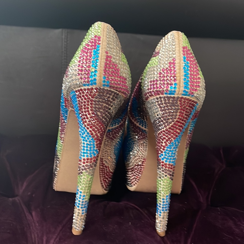 Steve Madden Multi Color Stilettos Beautiful Shoe - image 2